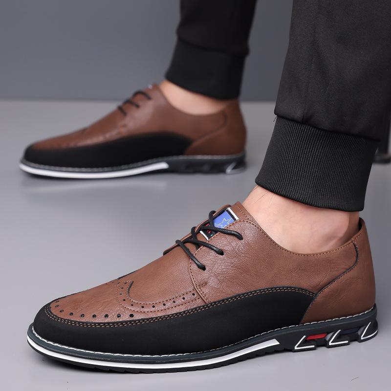 Prince Large Size 53 Men's Shoes Casual Big Feet 52 Brock Shoes 50 Business Fashion Comfortable Leather Shoes 48