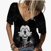 Ladies' Cute Cat Pattern 3D Printed Casual Short-sleeved T-shirt