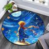 The Little Prince2 Round Area Rug,Carpet Rug for Living Room Bedroom Sofa Playroom Decor,Non-slip Floor Mat