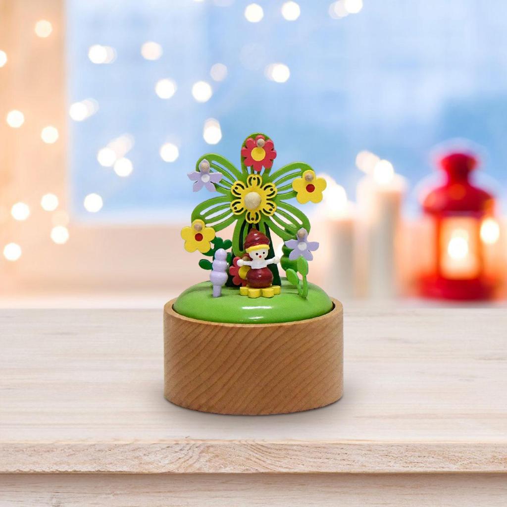 Windup Music Box Collectibles Lovely Anniversary Valentines Holiday Musical Figurine for Girlfriend Kids Family Friends Lovers