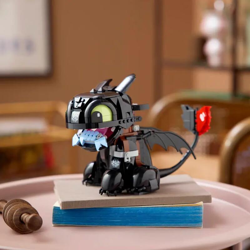 New IDEAS Series Building Block Toys for Boys and Girls Fan Collection, Birthday Gift 10375 How To Train Your Dragon - Toothless
