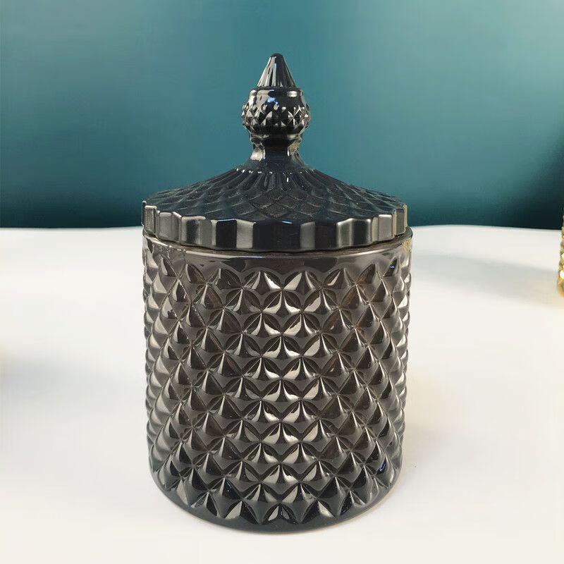 

Crystal Glass Storage Jar Set