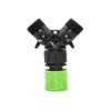 Robinet de Grădină cu Filet 3/4" Splitter de Apă cu 2 Căi Valvă pentru Furtun de Grădină Tip Y Udare Comutator Reglabil Controller