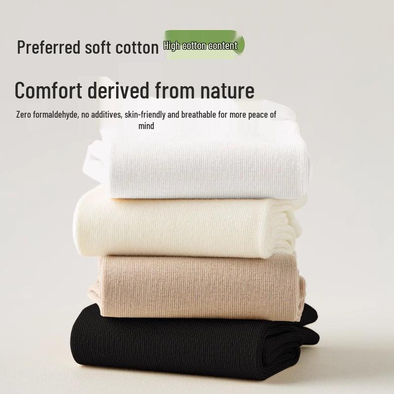 Truly Boneless Xinjiang Women's Cotton Mid-Calf Socks - Spring To Winter
