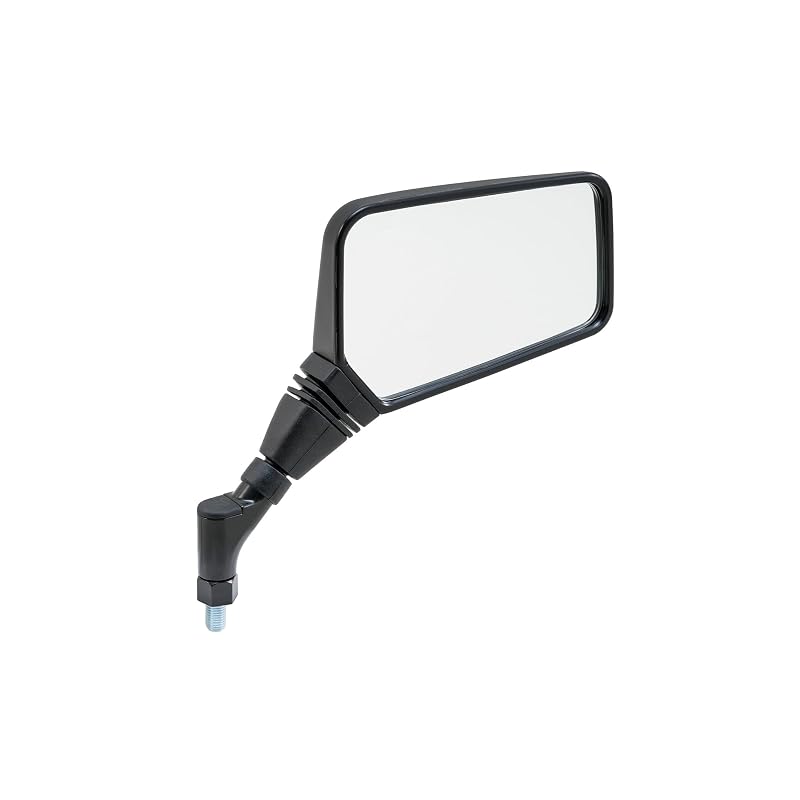 TANAX NAPOLEON NA-015R Cross 2 Mirror EX Black Motorcycle Mirror, 10mm Standard Thread, Right Side Only, with Turner, Meets All Safety Standards, 1