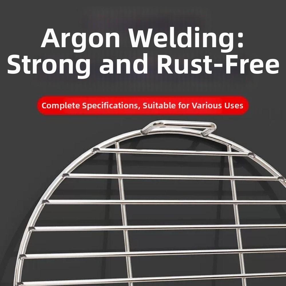 With Handles Barbecue Grill Wire Grid Extra Thicken Stainless Steel Steam Rack Charcoal Grill