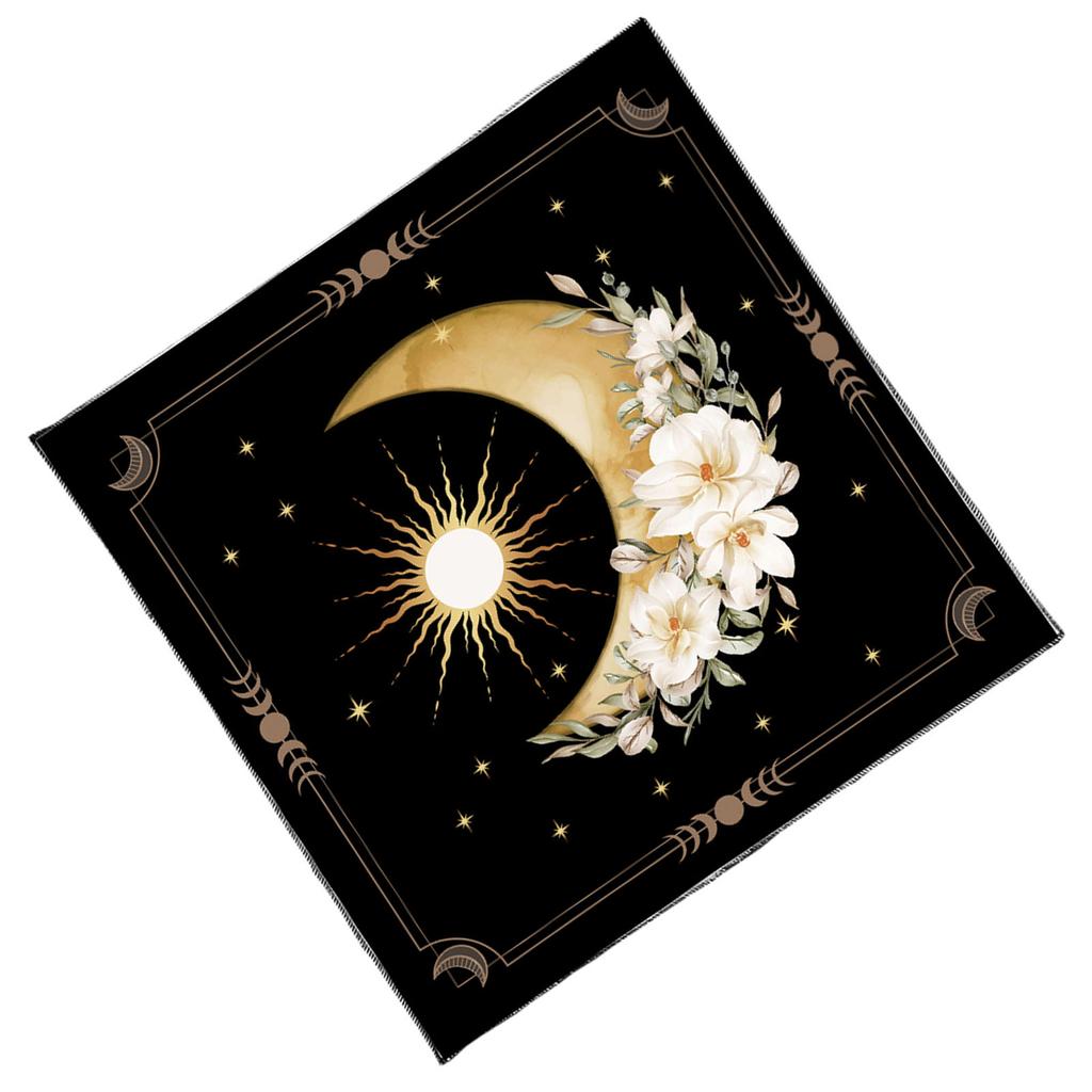 Velvets Tarots Reading Cloth Occult Symbols Artistic Velvets Divination Mats Spiritual Practice Accessory