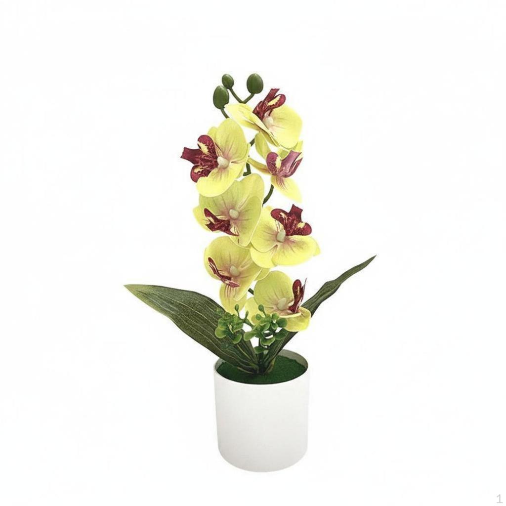 Artificial Floral Plant Maintenance Silk Flower Arrangement Pot Long