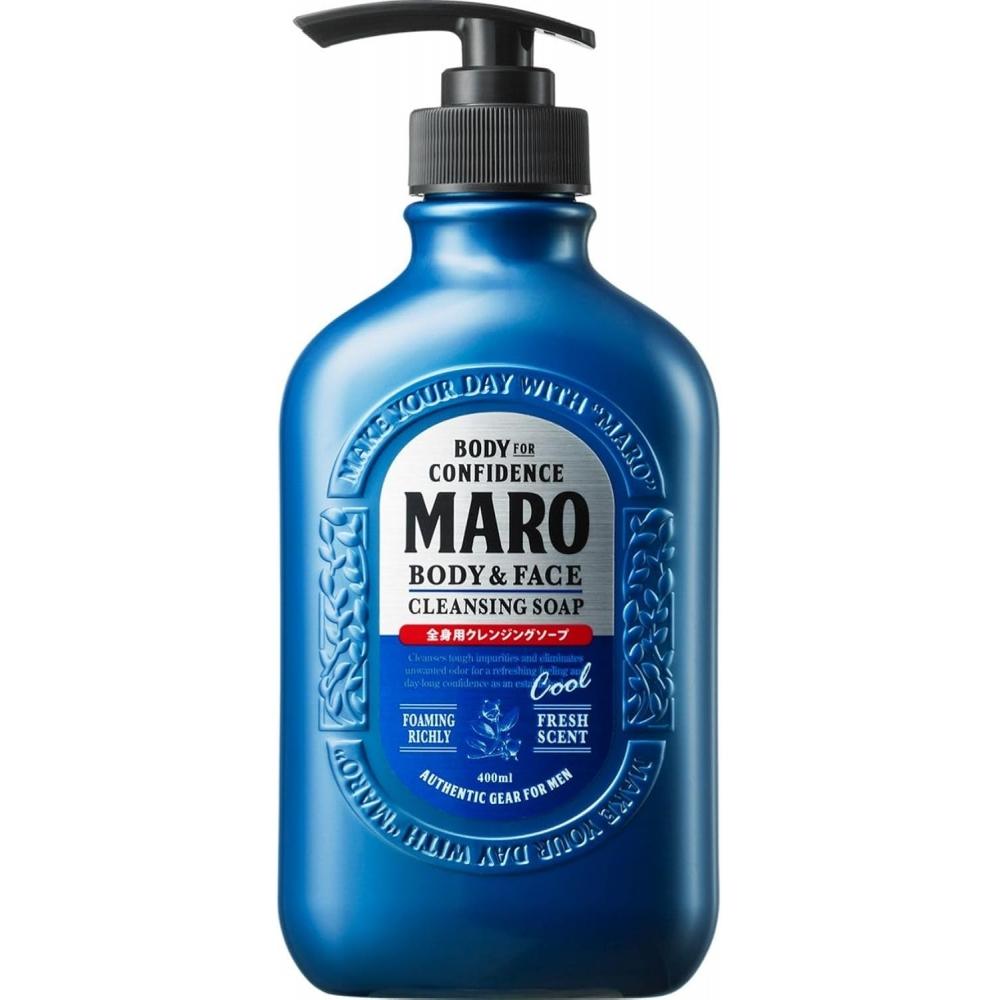 Maro Marlo Body Soap Cool Men S Full Body cleanSing Herb citruS Fragrance 400ml denSe Foam Body Soap Cool Body Soap
