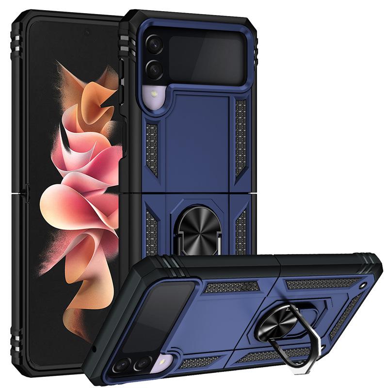 Suitable for Samsung Z Flip5 Sergeant Ring Anti Fall Protector Fold4 Folding Bracket Mobile Case