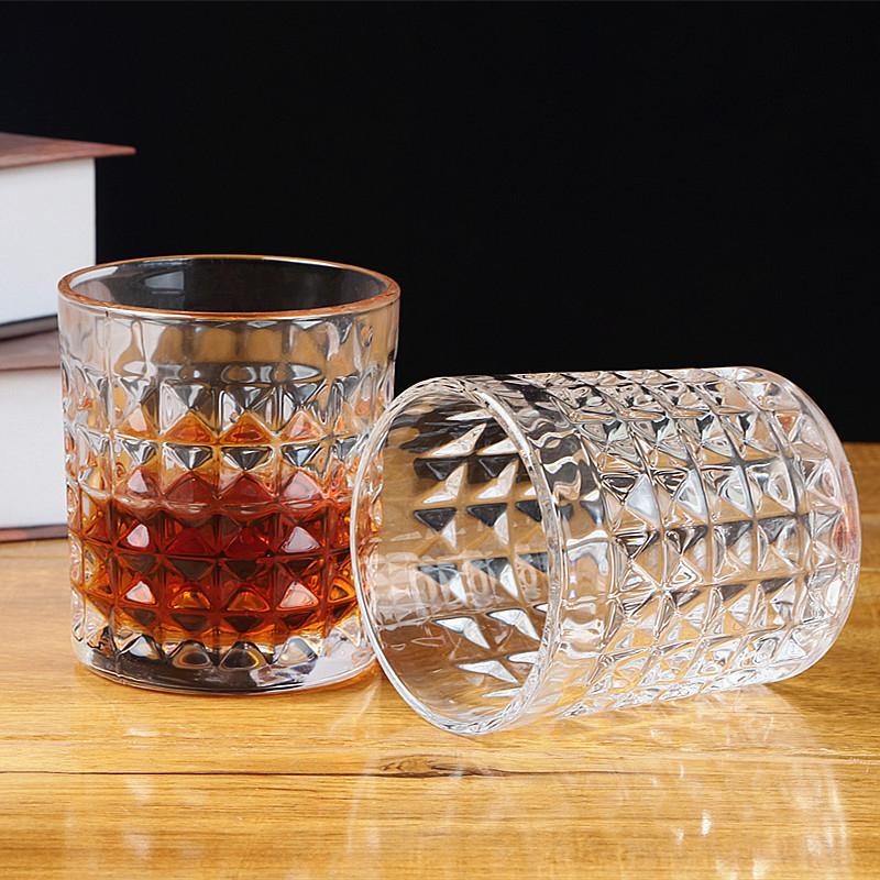 Szklanka do whisky w stylu diamentowym Szklanka do koktajli i wina w skandynawskim stylu Kreatywna Szklanka do picia Brandy Przezroczysta Gospodarstwo domowe Napoje Kufel do piwa
