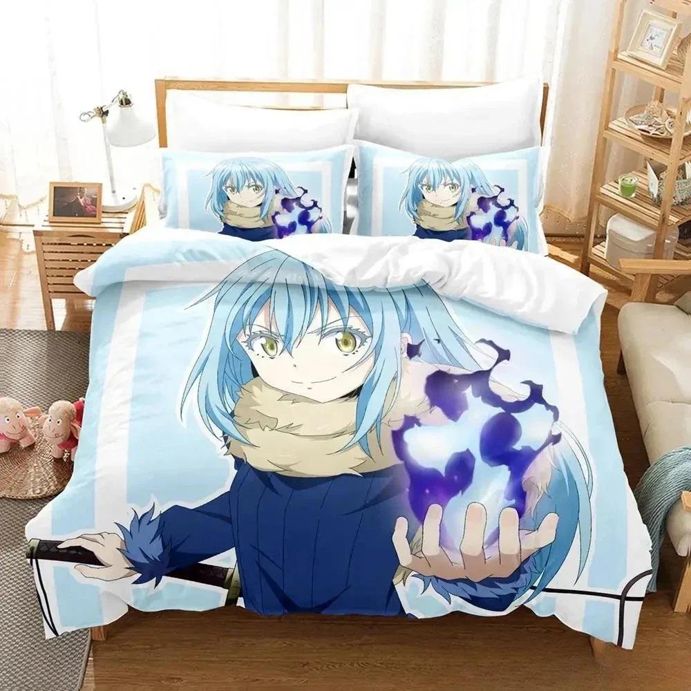 That Time I Got Reincarnated As a Slime Bedding Set Single Twin Full Queen King Size Bed Set Adult Kid Bedroom Duvet Cover Sets