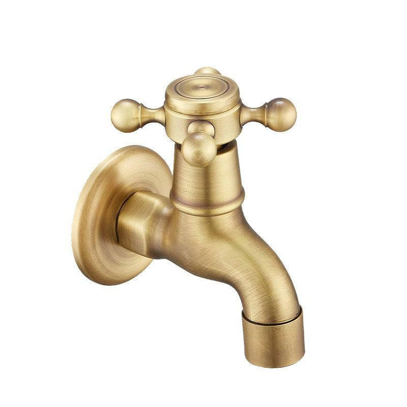 

European Style Dual-Use Mop Sink Faucet with Quick-Open Sprayer - Single Cold Water, One-in-Two-Out