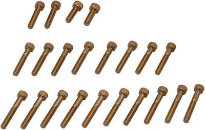 CF POSH 857836 Crankcase Cover Screw Set 24K Gold Plated Stainless Steel Cross Cab 110 / Super Cab 110