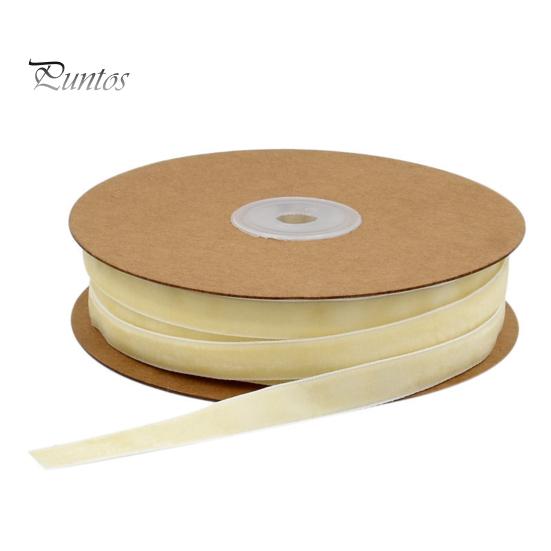 

1 рулон бархатной ленты, разрезаемая, неразрывная, устойчивая к разрыву, неэластичная, невыцветающая, односторонняя, 1 см, бархатный ремень с бантом, аксессуары для шитья бежевый