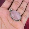 Rose Quartz Jewelry, 925 Solid Sterling Silver Pendant Handmade Gemstone Jewelry, Gifts For Wife Brand New Pendant