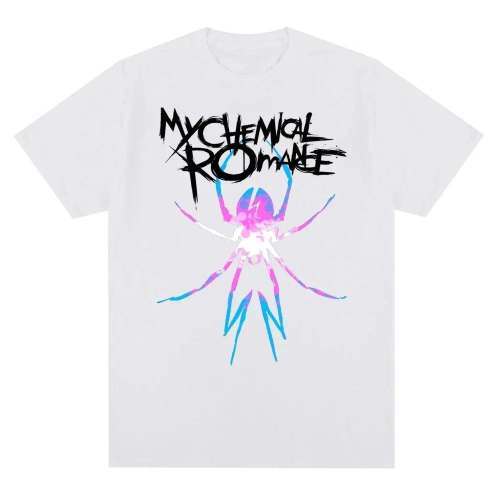 My Chemical Romance Mcr Band Men Women Cotton T-Shirt Printed T Shirt Casual Short Sleeve T shirt Streetwear Trend Tee Tops