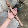 Flaut Vertical din Lemn Ton B/C/D/E/F Portabil Acompaniament Vindecare Flaut Indian Recorder Instrumente Muzicale Meditație