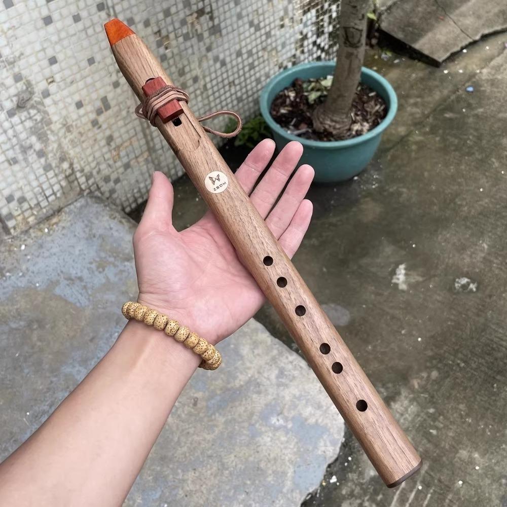 Flaut Vertical din Lemn Ton B/C/D/E/F Portabil Acompaniament Vindecare Flaut Indian Recorder Instrumente Muzicale Meditație