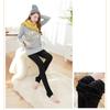 Women's Autumn And Winter Thick Fleece Leggings With Pearl Fleece Foot Insulation One Piece Pants
