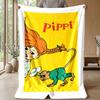 Soft Flannel Blanket Lightweight Cozy Bedroom Living Room CoverPippi Longstocking