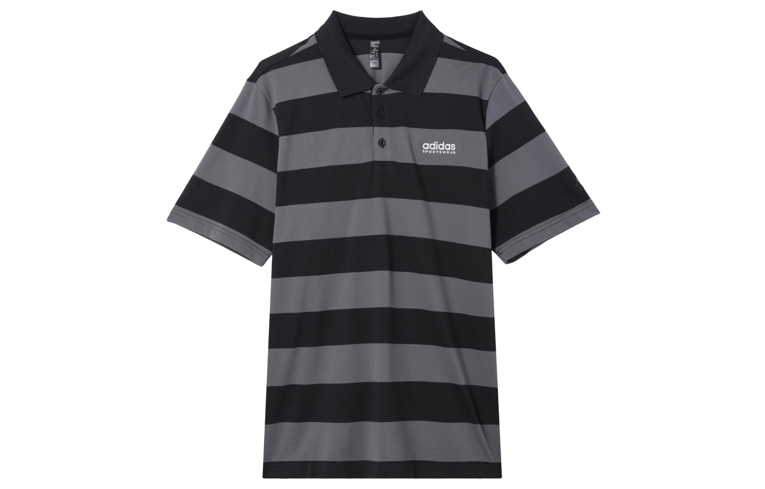 Adidas Polo Shirt Men s Black/Dark Gray JI9057 M