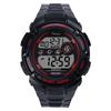 Men's Classic ODM Digital Watch Black Plastic 3ATM Waterproof with Chinese Movement Luxury Sport Feature Alarm
