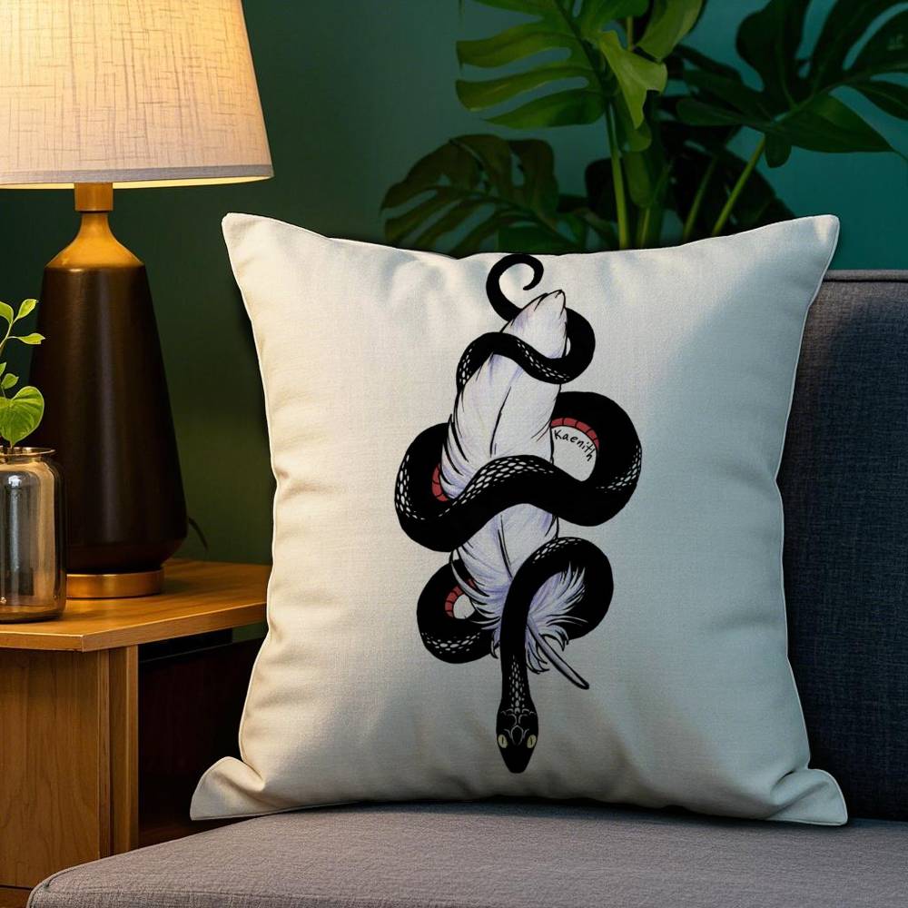 

Tv GGood Omens Pillow Case Sofa Living Room Bedroom Doublesided Printing Square Cushion Nap Time Pillow Case 30x30cm