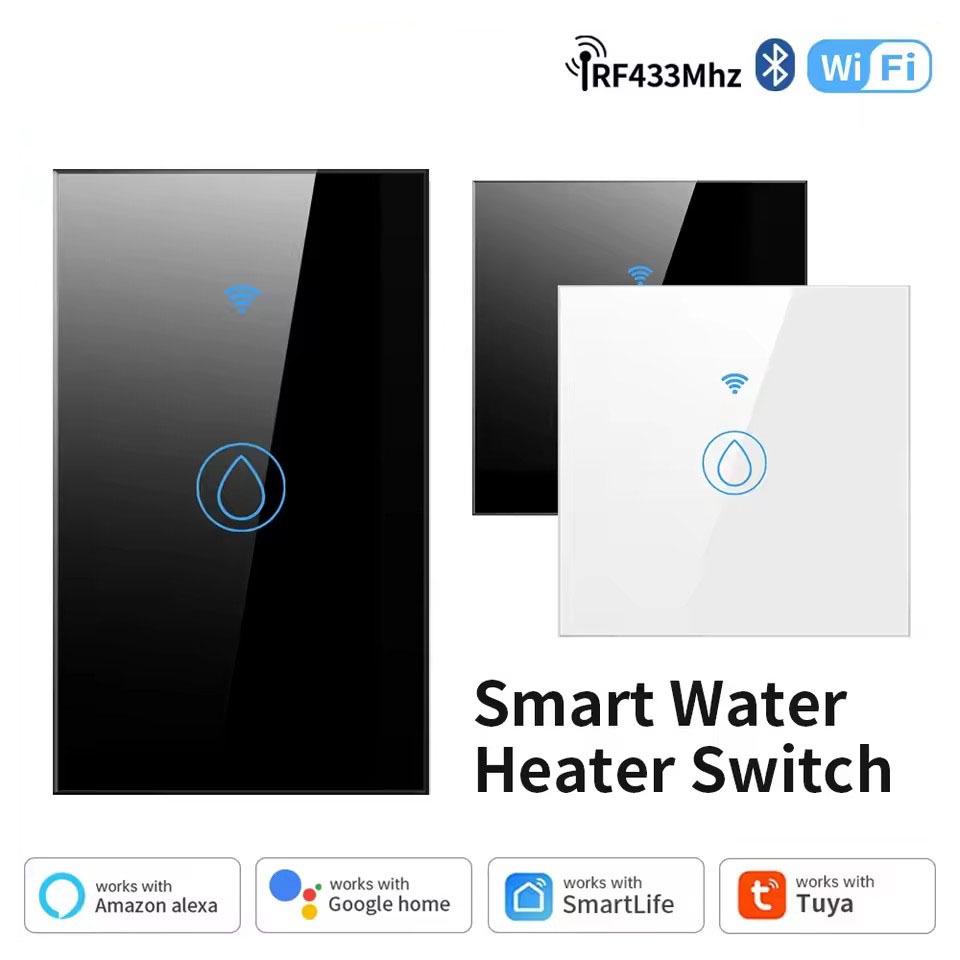 Tuya WiFi Touch Smart RF433 Voice-Activated Google Switch 86 Type Single Black