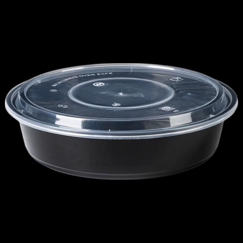 Ronghe Round Disposable Plastic Food Containers with Lids