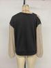 2025 Retro Party Style Women's Sequin Off-Shoulder Color Block Hoodie