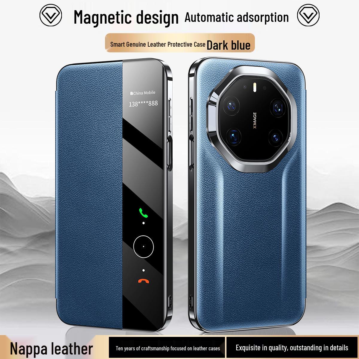 Huawei Mate80RS Leather Smart Window Flip Cover - Magnetic & Protective Case Mate80RS