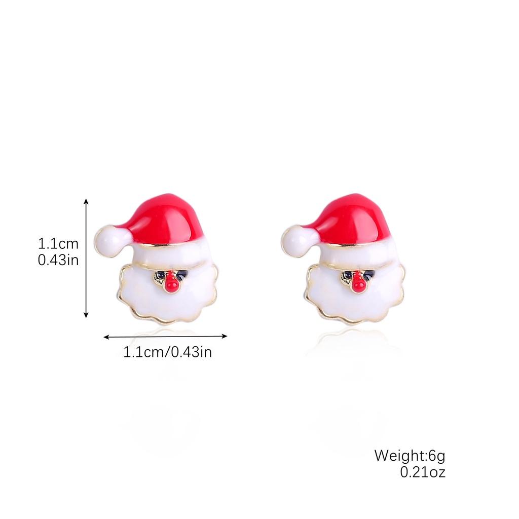 Europäisches und Amerikanisches Weihnachts-Ohrring-Set Funkelnde Diamant-Schneeflocke Glocke Feiertags-Ohr-Accessoires