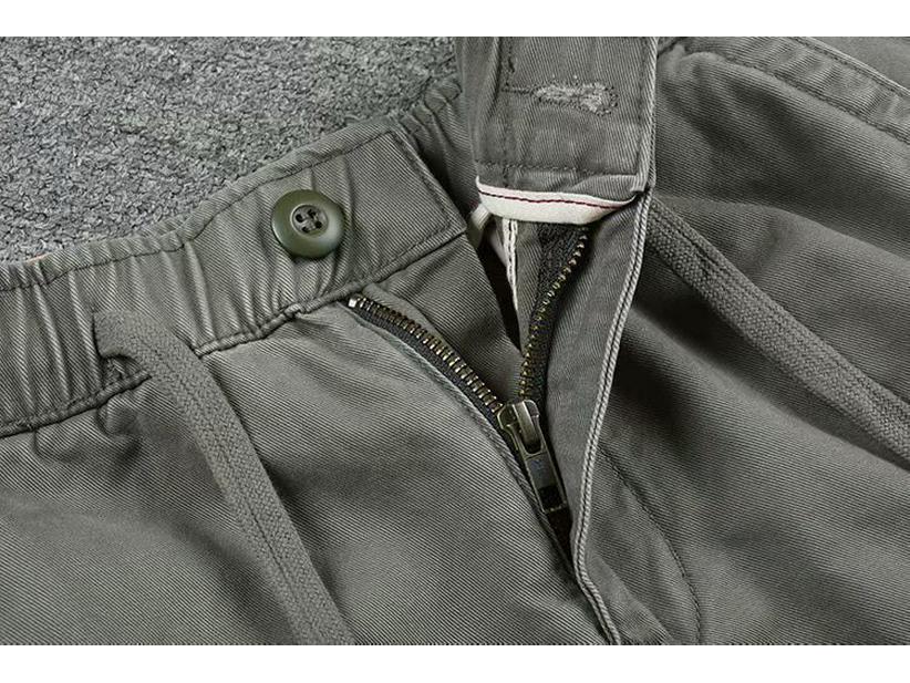 Men's Trendy Casual Black Cotton Slim Work Shorts