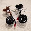 1 Piece Cute Insect Spring Hair Clip Creative Mosquito Plush Toy Hairpin Funny Children Joke Props Photo Prop Girls Decor
