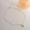 Double Sided Mermaids Princess Pendant Necklace Luxurious Sweater Chain for Women and Girls Handmade Jewelry Gift