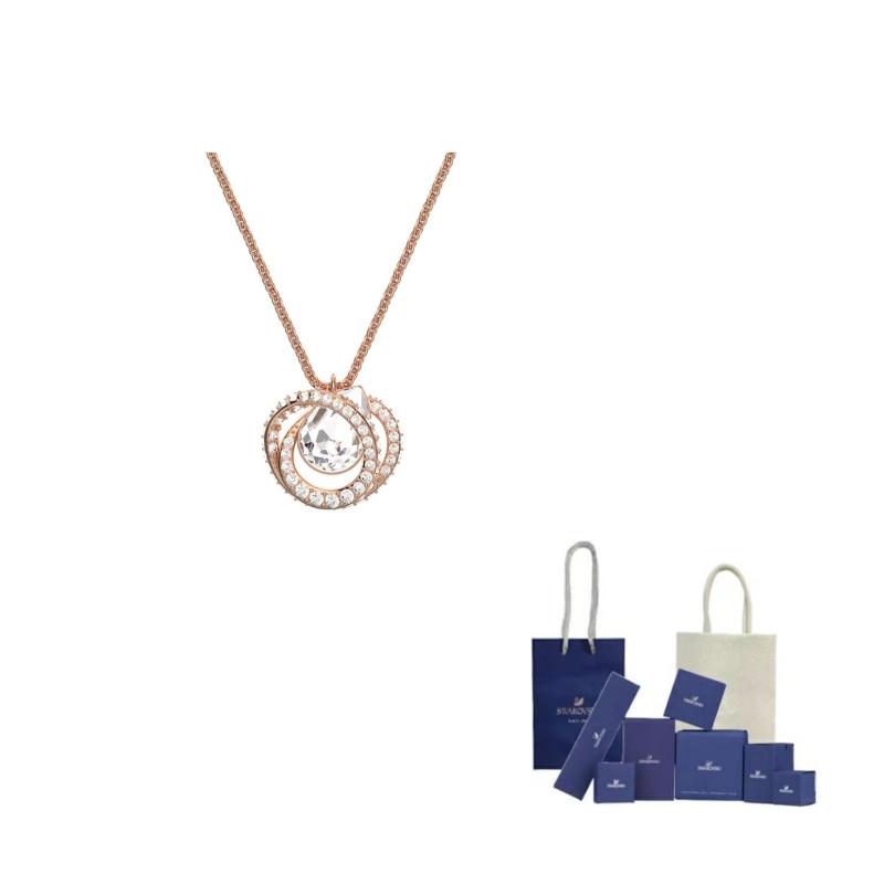 Swarovski Generation Anhänger Halskette Weiß Roségold Ton Damen Halskette 5636513