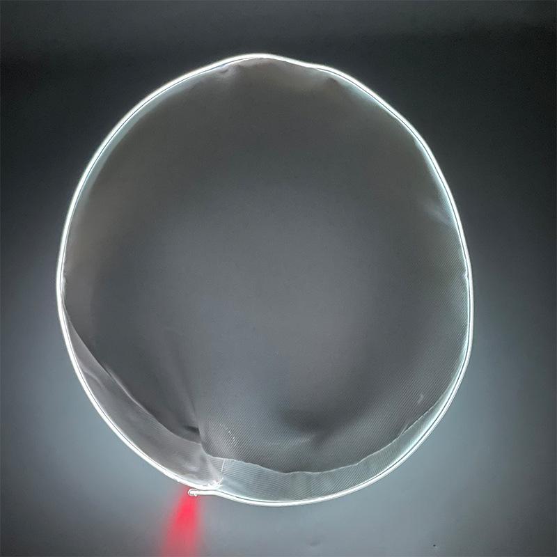 Navy Sailor LED Light-Up Embroidered Captain's Hat for Festivals and Performances