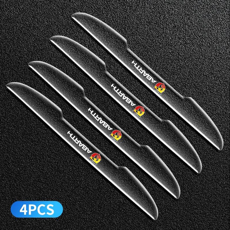 4PCS Transparent Car Door Anti-collision Protector Bumper Strip Sticker