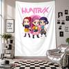 Tapiz de ParedKpop Cazadores de Demonios Arte Tela Colgante Fondo Decorativo Cubierta para Decoración de Habitación