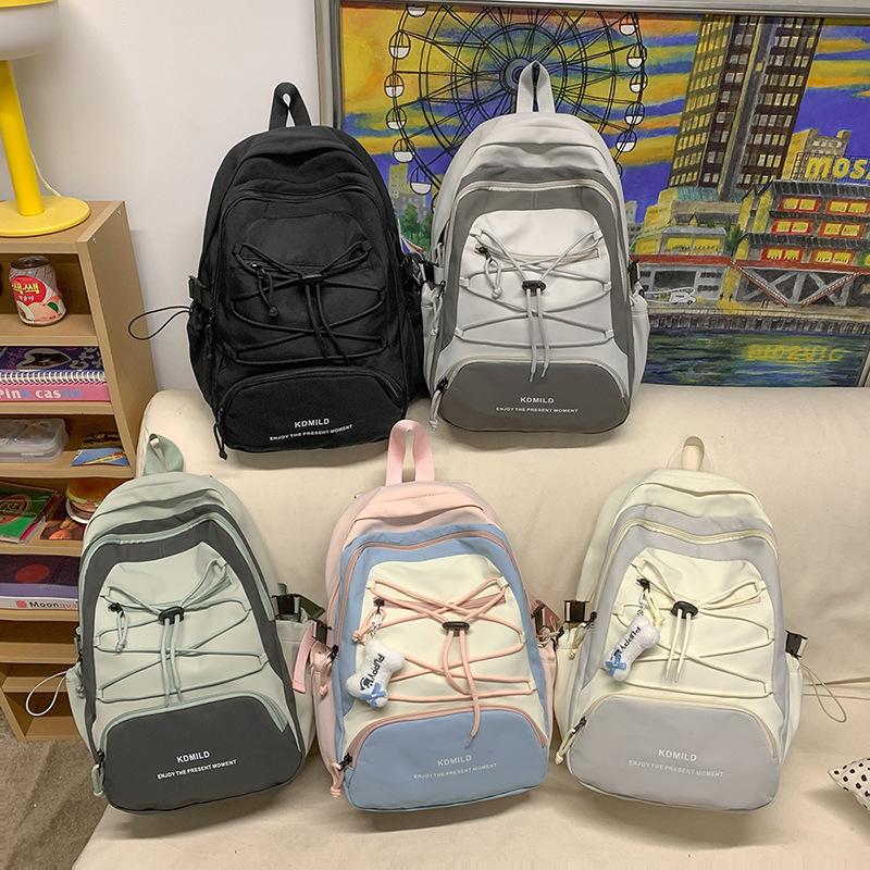 Schultasche Japanisch ins Schultasche weiblich Studentin Retro Mode Computer Rucksack weiblich Große Kapazität Paar Reise Rucksack Trend