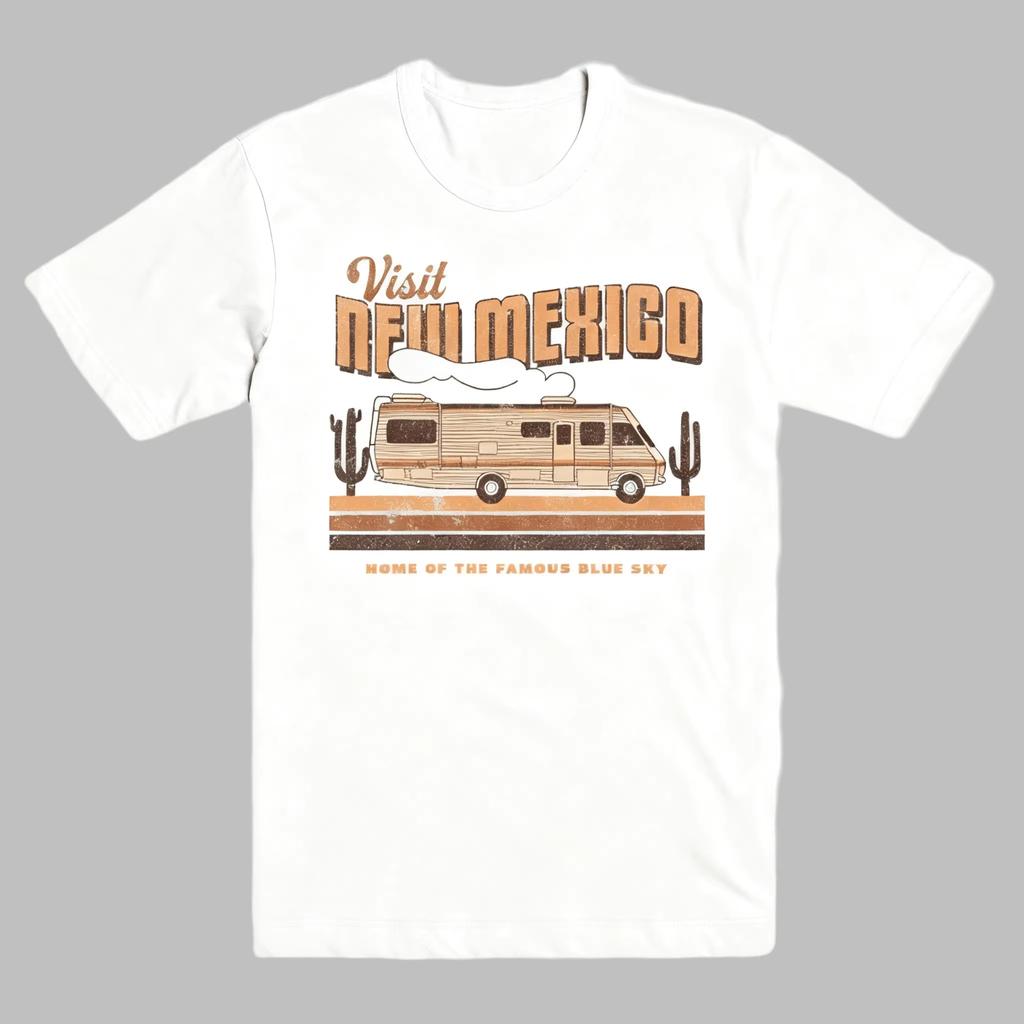 Breaking Bad New Mexico Printed Casual Fashion Summer Tshirt Men and Women Loose Oversized Retro Cotton Tshirt Street Wear