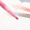 6/5Colors/box Double Headed Highlighter Pen Collection Fluorescent Markers Highlighters Pens Art Marker Japanese Charming Kawaii Stationery