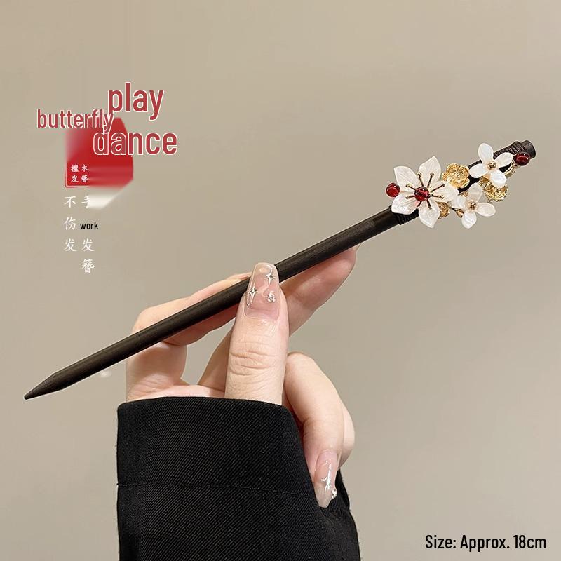 Elegante Hanfu-Blumenhaarnadel: High-End Quasten-Stufen-Schütteln für Hochsteckfrisur
