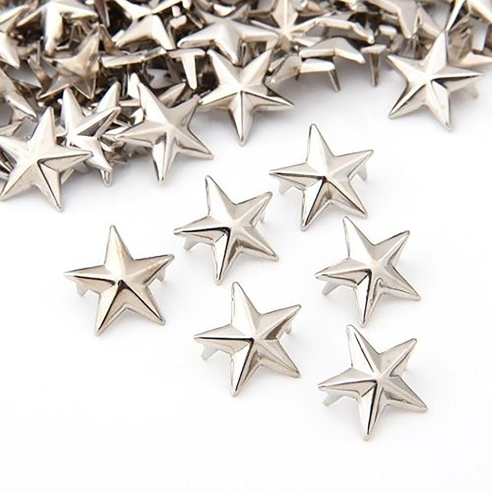 Nailhead Quality for Hat,Bag,Clothes Releasable Garment Supplies Star Rivets DIY Studs Sewing Decor