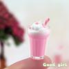1Pc 1:12 Dollhouse Miniature Food Juice Fruit Tea Goblet Drink Bottle Milkshake Ice Cream Model For Dolls House Kitchen Food Toy