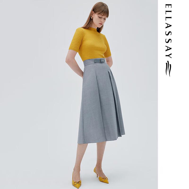 ELLASSAY Women's Mulberry Silk Slim Knit Top