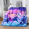 Kpop Hunter Flannel Blanket Soft Warm All-Season Throw, Design for Camping, Car Travel, Hiking Sofa, Bed, Office Perfect Gift for Parties