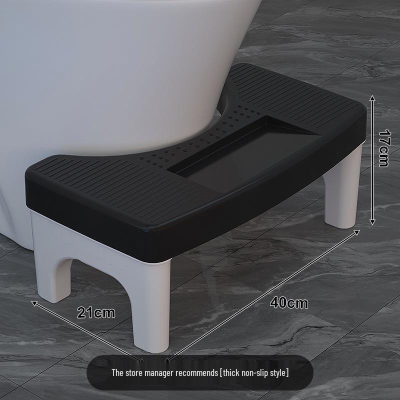 Thick Household Toilet Stool: Squat Pit Footstool & Kids Pedal