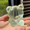 1/4Pcs Mini Clear Bear Squeeze Toy Stress Relief Sitting Bear Sensory Toy Anxiety Relieving Sugar Stress Ball Focus Aid Decompression Animal Toy